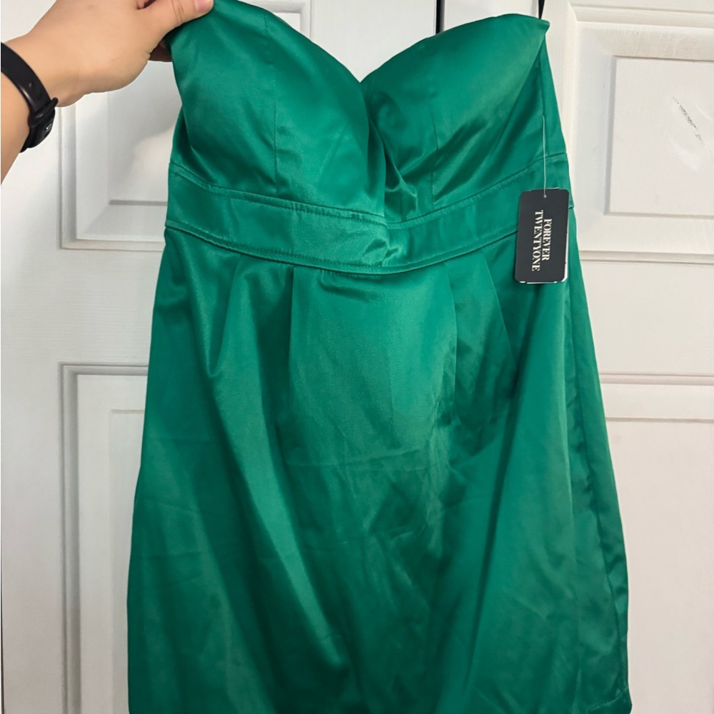 Green Women's Dress by Forever 21